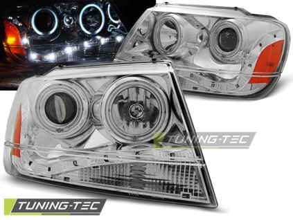 CHRYSLER JEEP GRAND CHEROKEE 99-05.05 DENNÍ CHROMOVÁ SVĚTLA