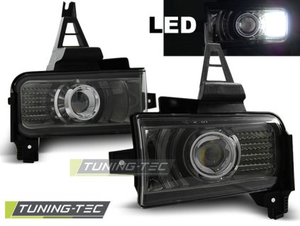 TOYOTA LAND CRUISER FJ200 07-12 ČERNÁ KOUŘOVÁ LED SVĚTLA