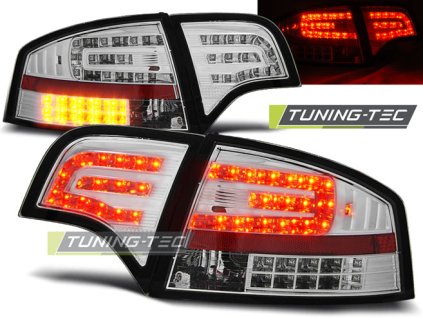LED ZADNÍ SVĚTLA CHROMOVÁ PRO AUDI A4 B7 11.04-03.08 SEDAN