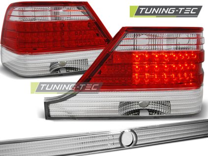 LED ZADNÍ SVĚTLA ČERVENO-BÍLÁ pro MERCEDES W140 95-10.98
