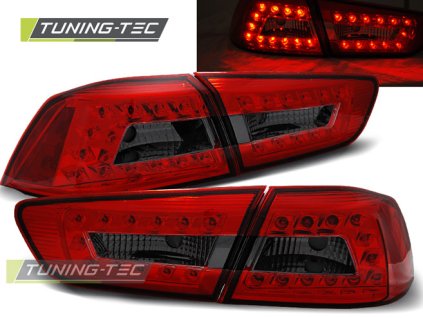 MITSUBISHI LANCER 8 SEDAN 08-11 ČERVENÉ KOUŘOVÉ LED SVĚTLA