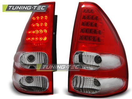 TOYOTA LAND CRUISER 120 03-09 ČERVENO-BÍLÁ LED