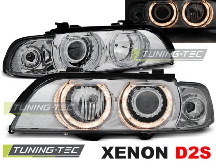 XENONOVÉ SVĚTLOMETY ANGEL EYES CHROMOVANÉ PRO BMW E39 09.95-06.03