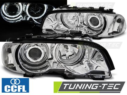 SVĚTLOMETY ANGEL EYES CCFL CHROM PRO BMW E46 04.99-03.03 COUPE CABRIO