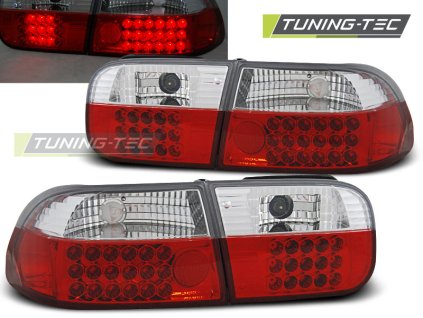 HONDA CIVIC 09.91-08.95 2D/4D ČERVENO-BÍLÁ LED