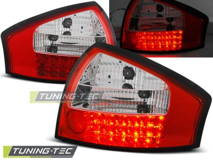 LED ZADNÍ SVĚTLA ČERVENO-BÍLÁ pro AUDI A6 05.97-05.04