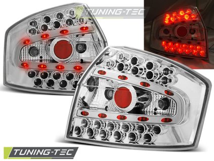 LED TAIL LIGHTS CHROME fits AUDI A4 8E 10.00-10.04 SEDAN