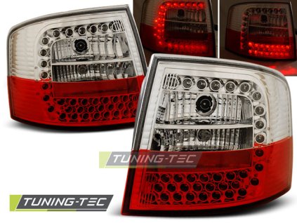 LED ZADNÍ SVĚTLA ČERVENO-BÍLÁ pro AUDI A6 05.97-05.04 AVANT