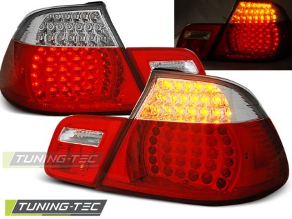 LED ZADNÍ SVĚTLA ČERVENO-BÍLÁ pro BMW E46 04.99-03.03 CABRIO