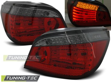 ZADNÍ LED SVĚTLA ČERVENÁ KOUŘOVÁ pro BMW E60 07.03-07