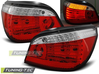 LED ZADNÍ SVĚTLA ČERVENO-BÍLÁ pro BMW E60 07.03-07