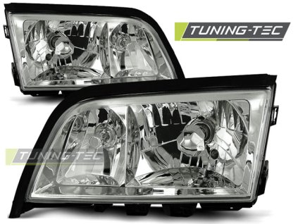 PŘEDNÍ SVĚTLOMETY CHROME pasují na MERCEDES W202 C-KLASA 06.93-06.00