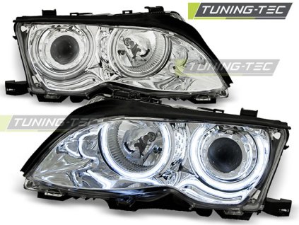 SVĚTLOMETY ANGEL EYES CCFL CHROM PRO BMW E46 09.01-03.05