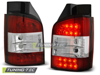 LED ZADNÍ SVĚTLA ČERVENO-BÍLÁ pro VW T5 04.03-09