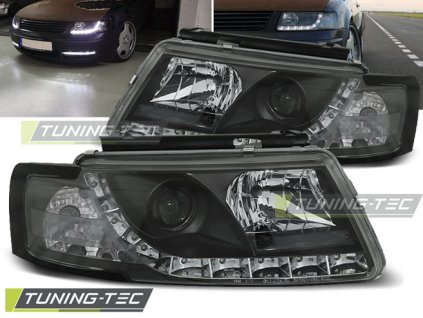 DENNÍ SVĚTLOMETY ČERNÝCH FOREM, pasují na VW PASSAT 5B 3B 11.96-08.00