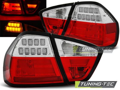 LED ZADNÍ SVĚTLA ČERVENO-BÍLÁ pro BMW E90 03.05-08.08