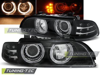 SVĚTLOMETY ANGEL EYES ČERNÝ LED SMĚROVÝCH Blinkrů BMW E39 09.95-06.03