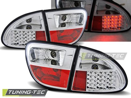 LED TAIL LIGHTS CHROME fits SEAT LEON 04.99-08.04
