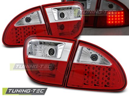 LED ZADNÍ SVĚTLA ČERVENO-BÍLÁ pro SEAT LEON 04.99-08.04