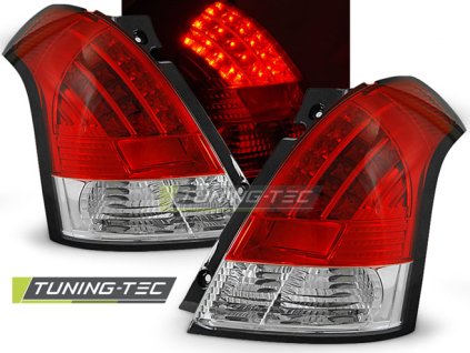 SUZUKI SWIFT 05.05-10 ČERVENO-BÍLÁ LED