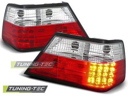 LED ZADNÍ SVĚTLA ČERVENO-BÍLÁ pro MERCEDES W124 E-KLASA 01.85-06.95