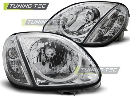 CHROMOVÉ SVĚTLOMETY pro MERCEDES R170 SLK 04.96-04