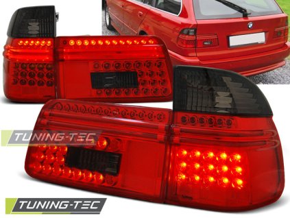 ZADNÍ LED SVĚTLA ČERVENÁ KOUŘOVÁ pro BMW E39 97-08.00 TOURING