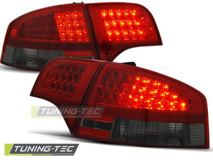 ZADNÍ LED SVĚTLA ČERVENÁ KOUŘOVÁ pro AUDI A4 B7 SEDAN 11.04-11.07