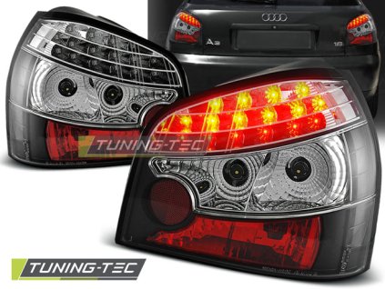 LED TAIL LIGHTS BLACK fits AUDI A3 08.96-08.00