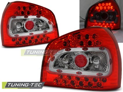 LED ZADNÍ SVĚTLA ČERVENO-BÍLÁ pro AUDI A3 08.96-08.00