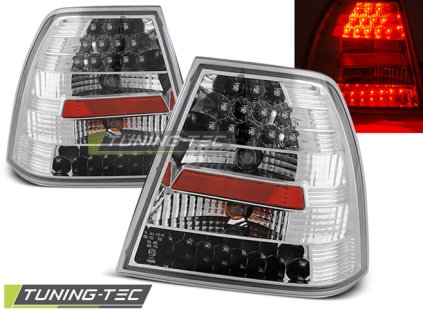 LED ZADNÍ SVĚTLA CHROMOVÁ PRO VW BORA 09.98-07.05
