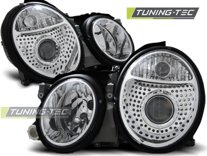 CHROMOVÉ SVĚTLOMETY pro MERCEDES W208 CLK 03.97-04.02