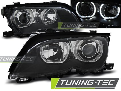 SVĚTLOMETY ANGEL EYES LED ČERNÉ pro BMW E46 09.01-03.05