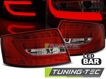 LED ZADNÍ SVĚTLA ČERVENO-BÍLÁ pro AUDI A6 C6 SEDAN 04.04-08 6PIN