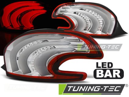 PEUGEOT 208 4.12-06.15 ČERVENO-BÍLÁ LED RAMPA