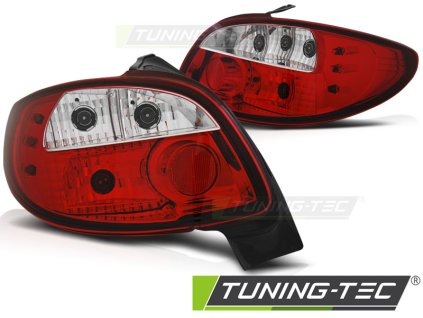 PEUGEOT 206 10.98- ČERVENÁ BÍLÁ