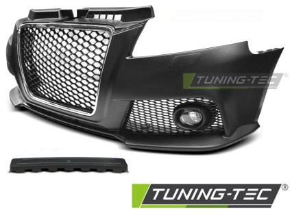 PŘEDNÍ NÁRAZNÍK SPORTOVNÍ CHROMOVANÝ ČERNÝ PRO AUDI A3 08-12