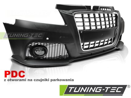 FRONT BUMPER SPORT CHROME BLACK PDC fits AUDI A3 08-12