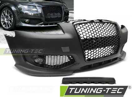 FRONT BUMPER SPORT BLACK fits AUDI A3 06.05-04.08