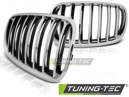 7669 chromovana maska pro bmw x5 e70 x6 e71 08