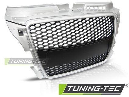 STŘÍBRNÁ MASKA SPORT pro AUDI A3 (8P) SPORT 04.08-07.12