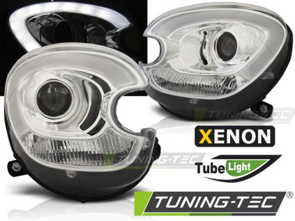 XENON HEADLIGHTS TUBE LIGHT CHROME fits BMW MINI (COOPER) R60 R61 COUNTRYMAN 10-16