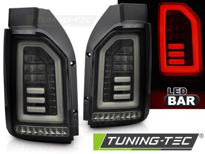 ZADNÍ LED SVĚTLA KOUŘOVĚ ČERNÁ BÍLÁ PRO VW T6 15-19