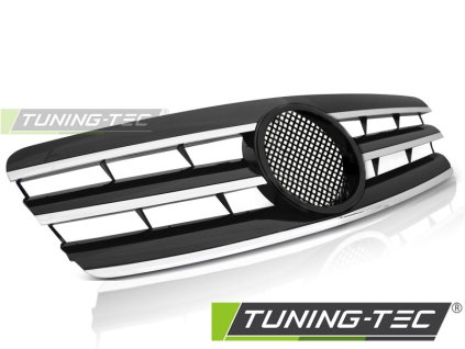 MŘÍŽKA SPORTOVNÍ ČERNÁ CHROMOVÁ pro MERCEDES W203 00-07