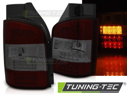 LED TAIL LIGHTS RED SMOKE fits VW T5 04.03-09 TRANSPORTER