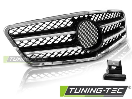 MŘÍŽKA SPORTOVNÍ ČERNÁ CHROMOVÁ pro MERCEDES W212 09-13