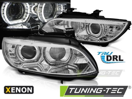 XEONONOVÉ SVĚTLOMETY ANGEL EYES LED CHROM AFS pro BMW E92/E93 06-10