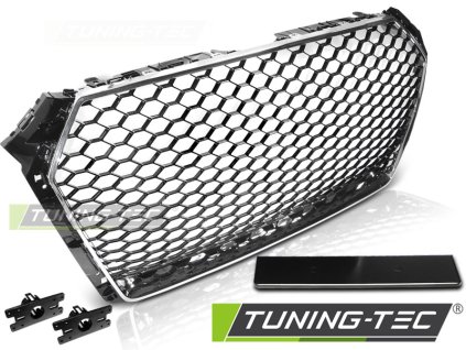 MASKA SPORTOVNÍ CHROM ČERNÁ PRO AUDI A4 B9 15-19