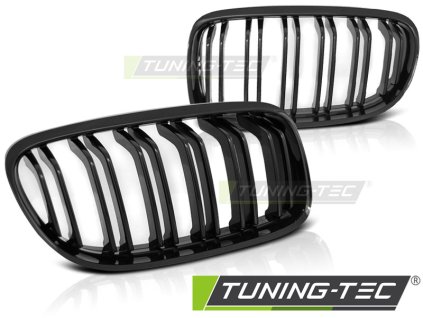 GRILLE GLOSSY BLACK DOUBLE BAR SPORT LOOK fits BMW E90 / E91 LCI 09-