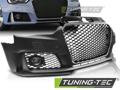 PŘEDNÍ NÁRAZNÍK SPORTOVNÍ CHROMOVANÝ ČERNÝ PRO AUDI A3 12-16